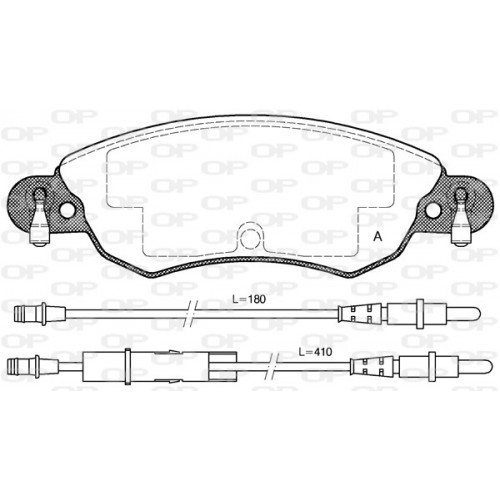 BRAKE PADS OPEN PARTS 1PCS *ESAURIM 