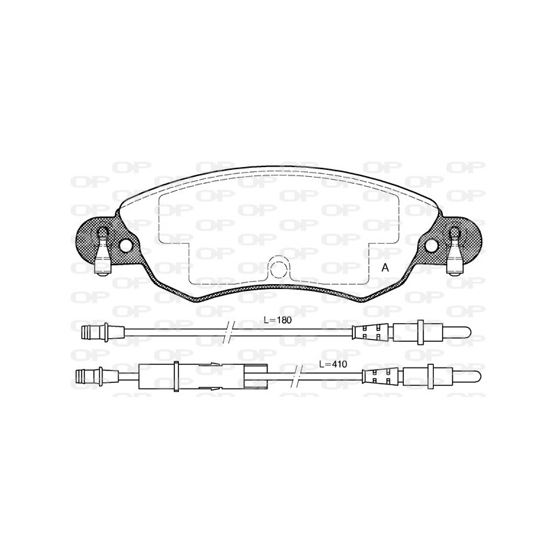 BRAKE PADS OPEN PARTS 1PCS *ESAURIM 