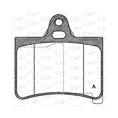 BRAKE PADS OPEN PARTS 1PCS 