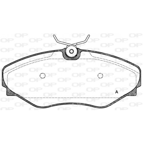 BRAKE PADS OPEN PARTS 1PCS 