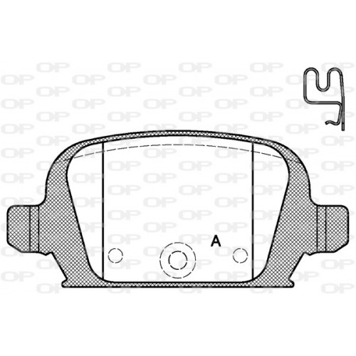 BRAKE PADS OPEN PARTS 1PCS 