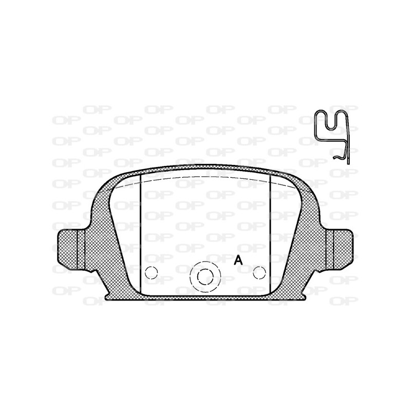 BRAKE PADS OPEN PARTS 1PCS 