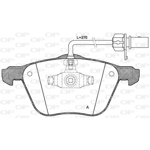 BRAKE PADS OPEN PARTS 1PCS 