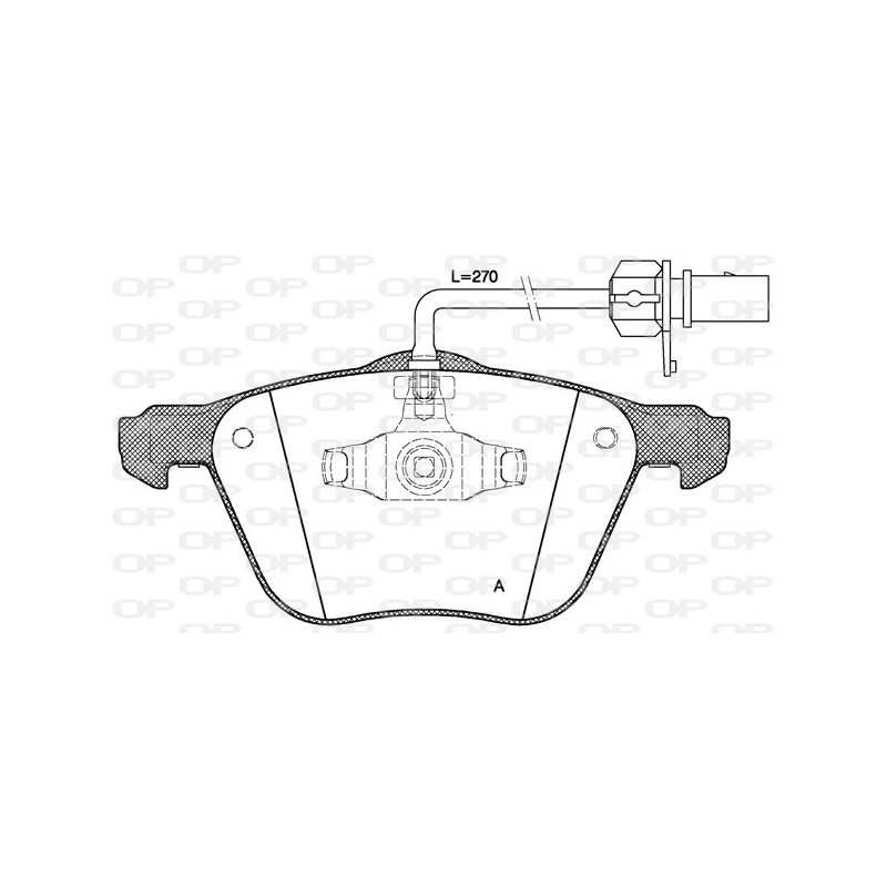 BRAKE PADS OPEN PARTS 1PCS 