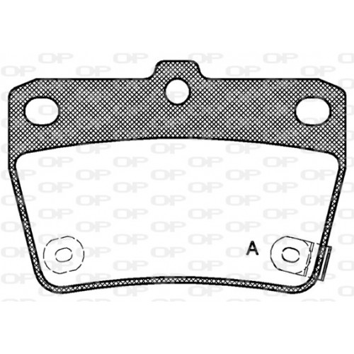 BRAKE PADS OPEN PARTS 1PCS 