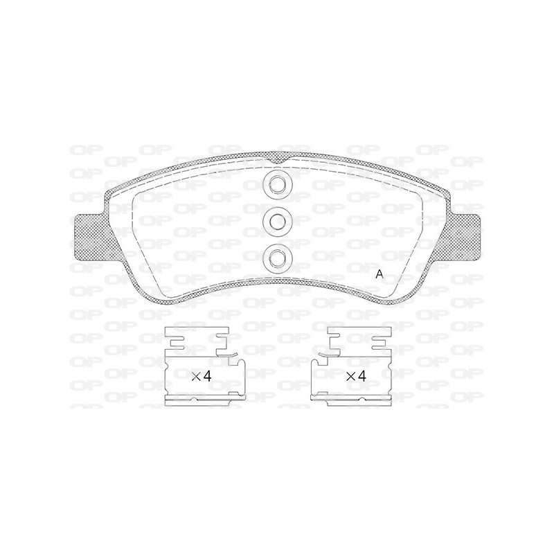 BRAKE PADS OPEN PARTS 1PCS 