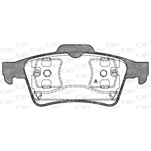 BRAKE PADS OPEN PARTS 1PCS 