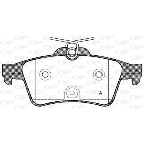 BRAKE PADS OPEN PARTS 1PCS 