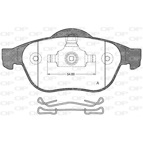 BRAKE PADS OPEN PARTS 1PCS 