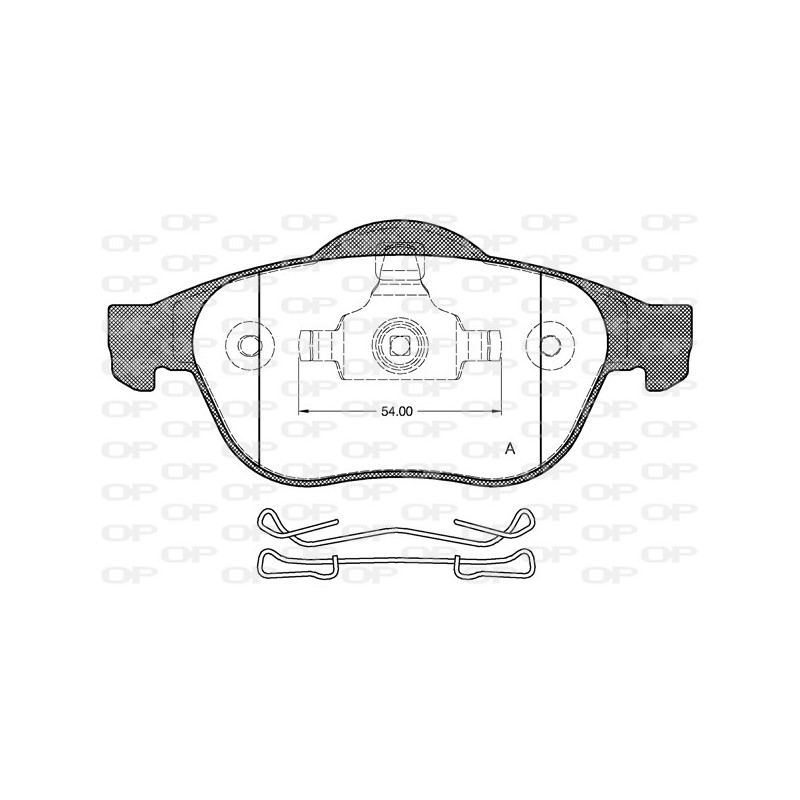 BRAKE PADS OPEN PARTS 1PCS 