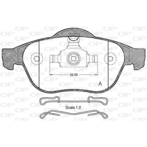 BRAKE PADS OPEN PARTS 1PCS 