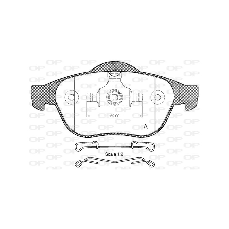 BRAKE PADS OPEN PARTS 1PCS 