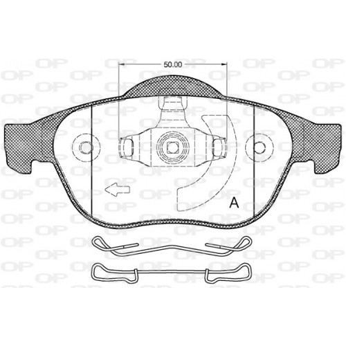 BRAKE PADS OPEN PARTS 1PCS 