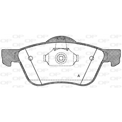 BRAKE PADS OPEN PARTS 1PCS *ESAURIM 