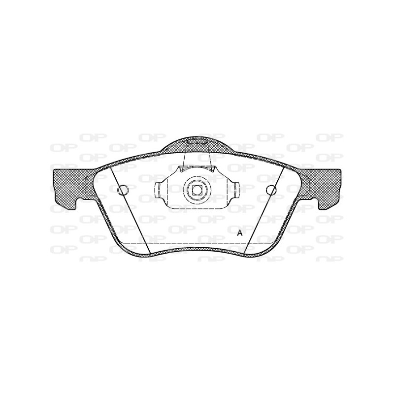 BRAKE PADS OPEN PARTS 1PCS *ESAURIM 