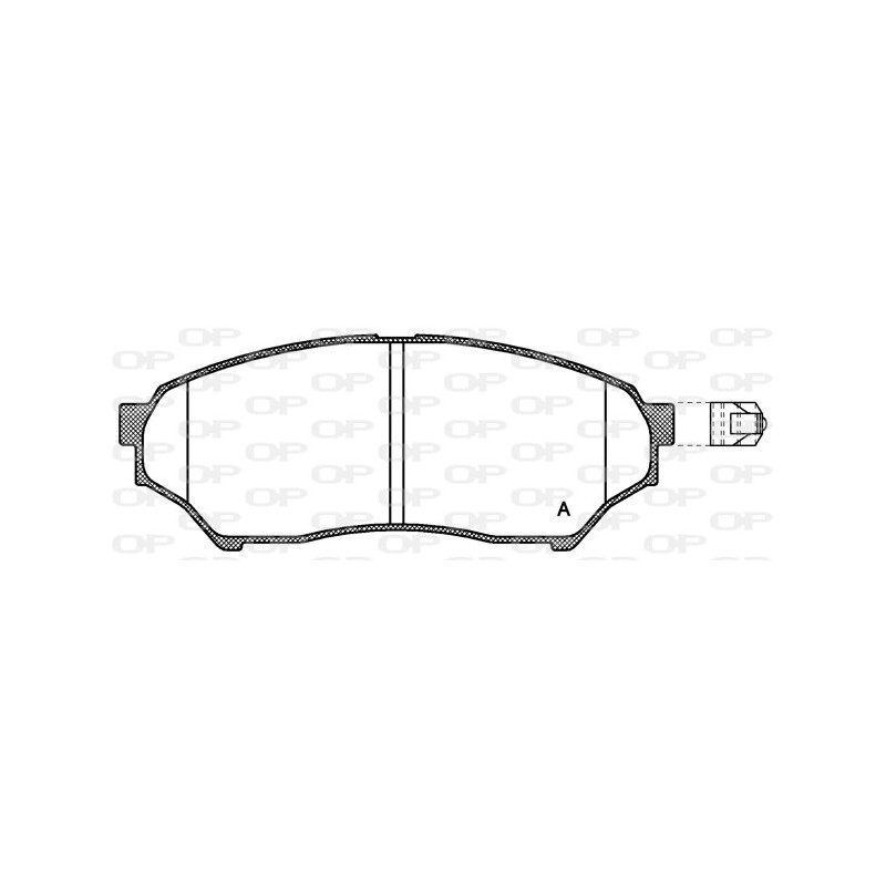 BRAKE PADS OPEN PARTS 1PCS 