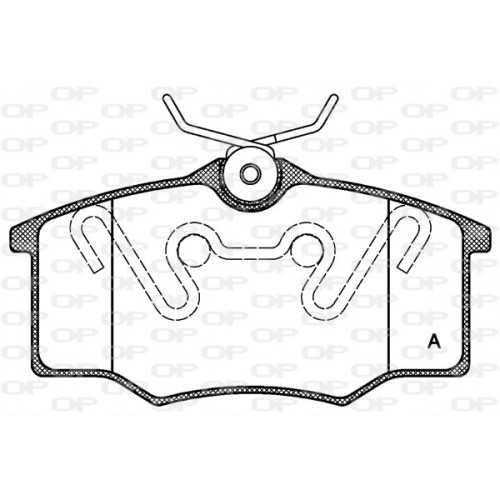 BRAKE PADS OP *ESAURIM 1PCS 