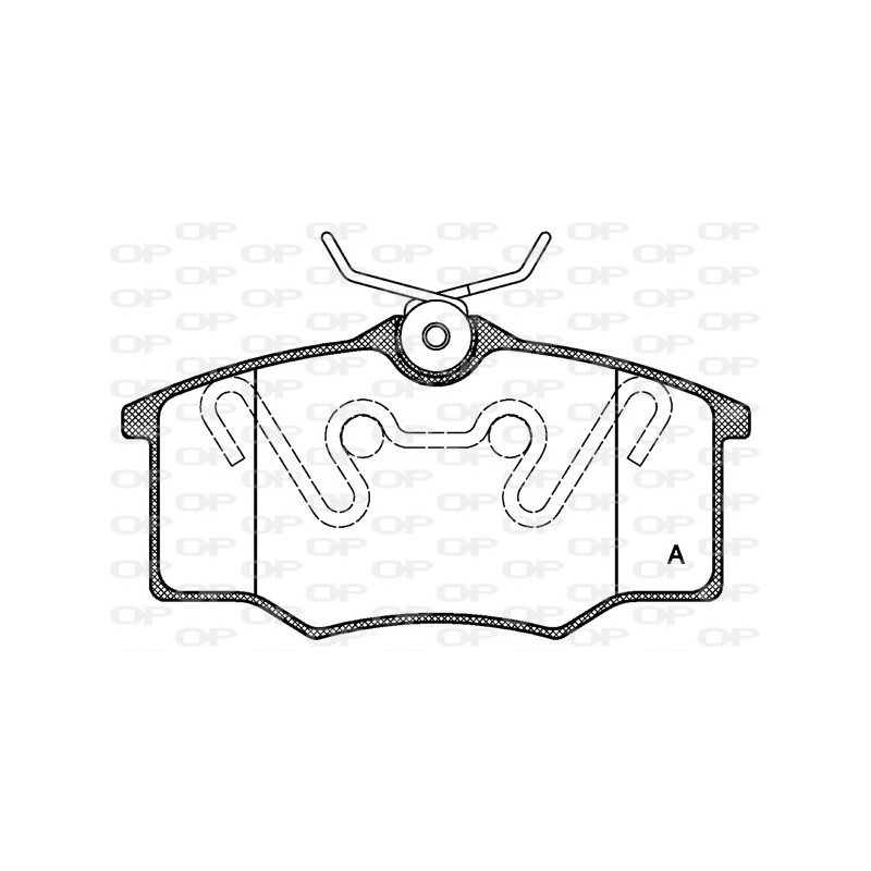 BRAKE PADS OP *ESAURIM 1PCS 