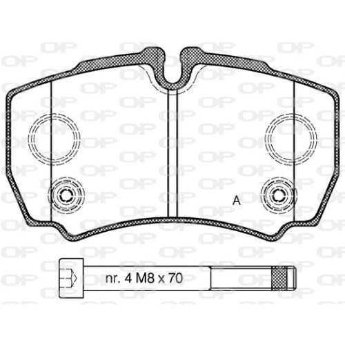 BRAKE PADS OPEN PARTS 1PCS 