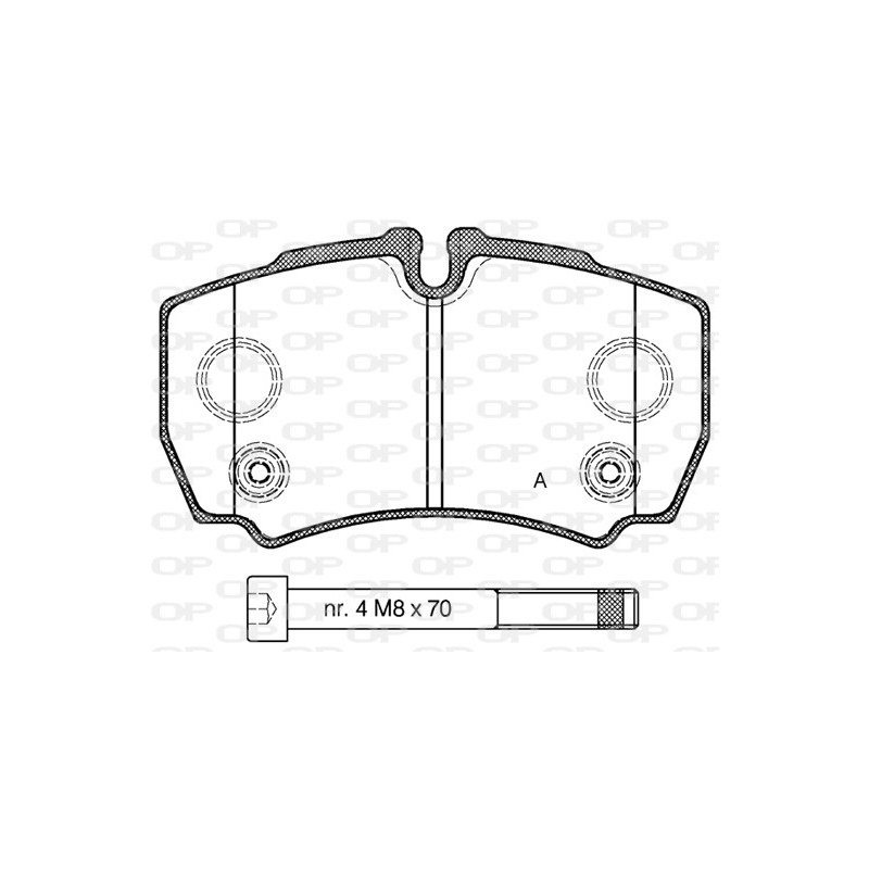 BRAKE PADS OPEN PARTS 1PCS 