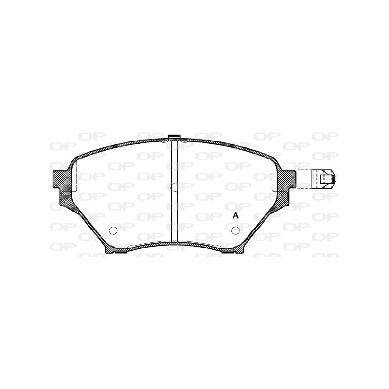 BRAKE PADS OPEN PARTS 1PCS *ESAURIM 