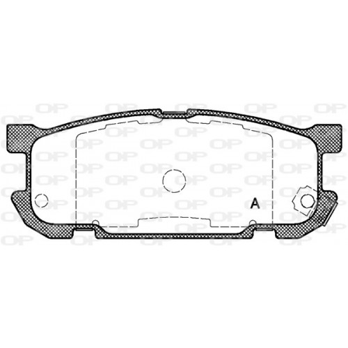 BRAKE PADS OPEN PARTS *ESAURIM 1PCS 