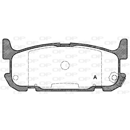 BRAKE PADS OPEN PARTS 1PCS ... 