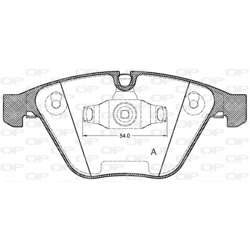 BRAKE PADS OPEN PARTS 1PCS 