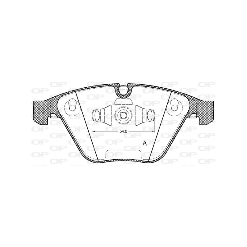 BRAKE PADS OPEN PARTS 1PCS 