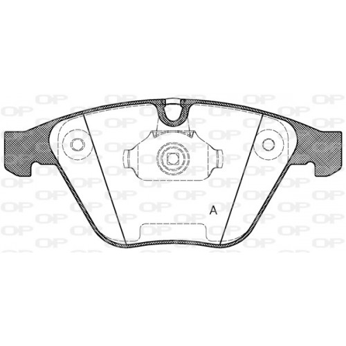 BRAKE PADS OPEN PARTS 1PCS 