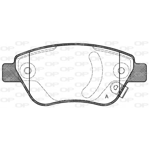 BRAKE PADS OPEN PARTS 1PCS 