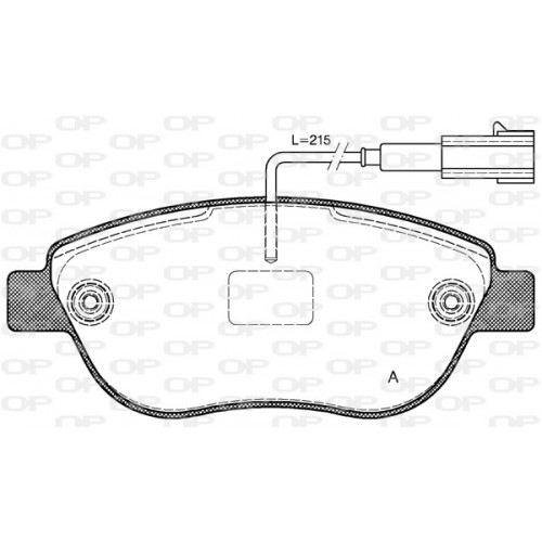 BRAKE PADS OPEN PARTS 1PCS 