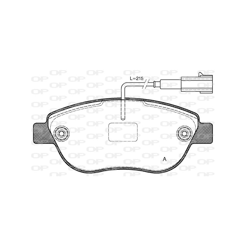 BRAKE PADS OPEN PARTS 1PCS 