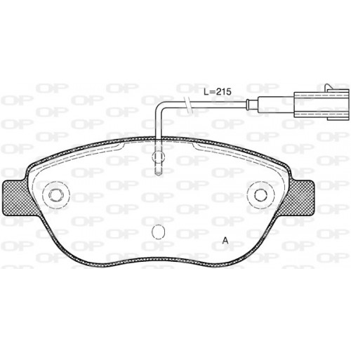 BRAKE PADS OPEN PARTS 1PCS 