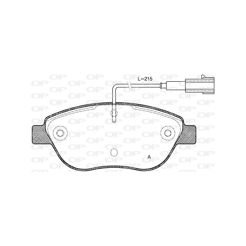 BRAKE PADS OPEN PARTS 1PCS 