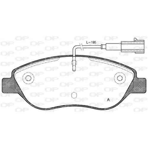 BRAKE PADS OPEN PARTS 1PCS 