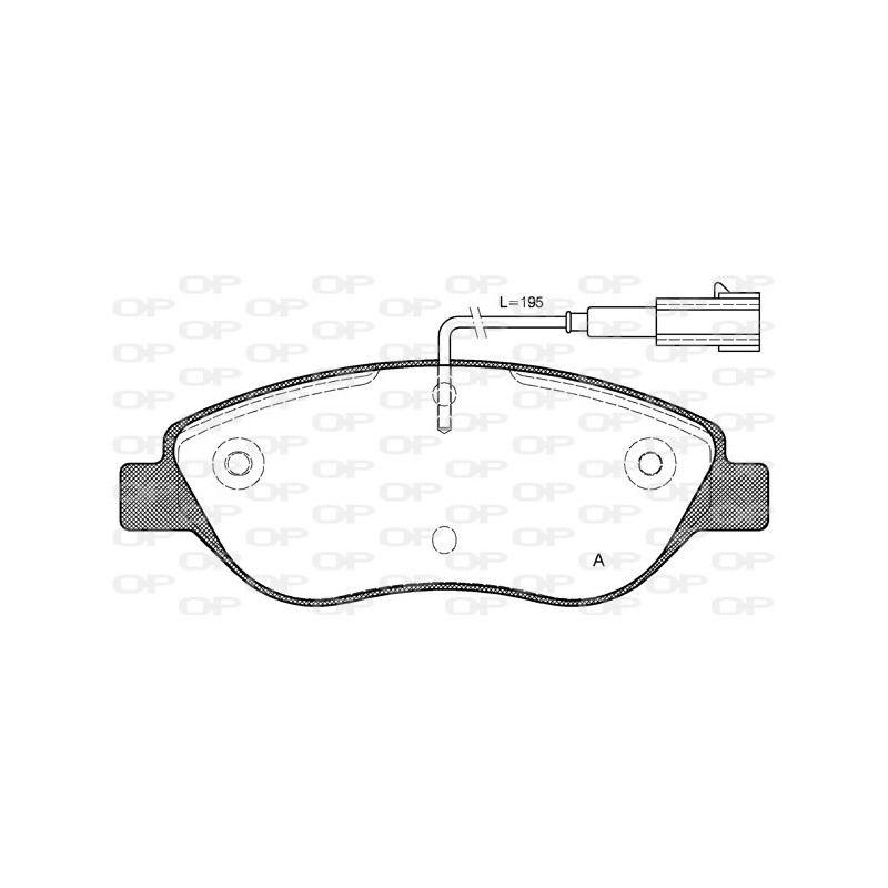 BRAKE PADS OPEN PARTS 1PCS 