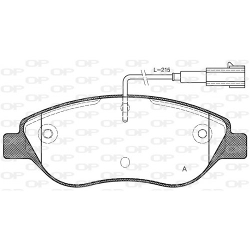 BRAKE PADS OPEN PARTS 1PCS 