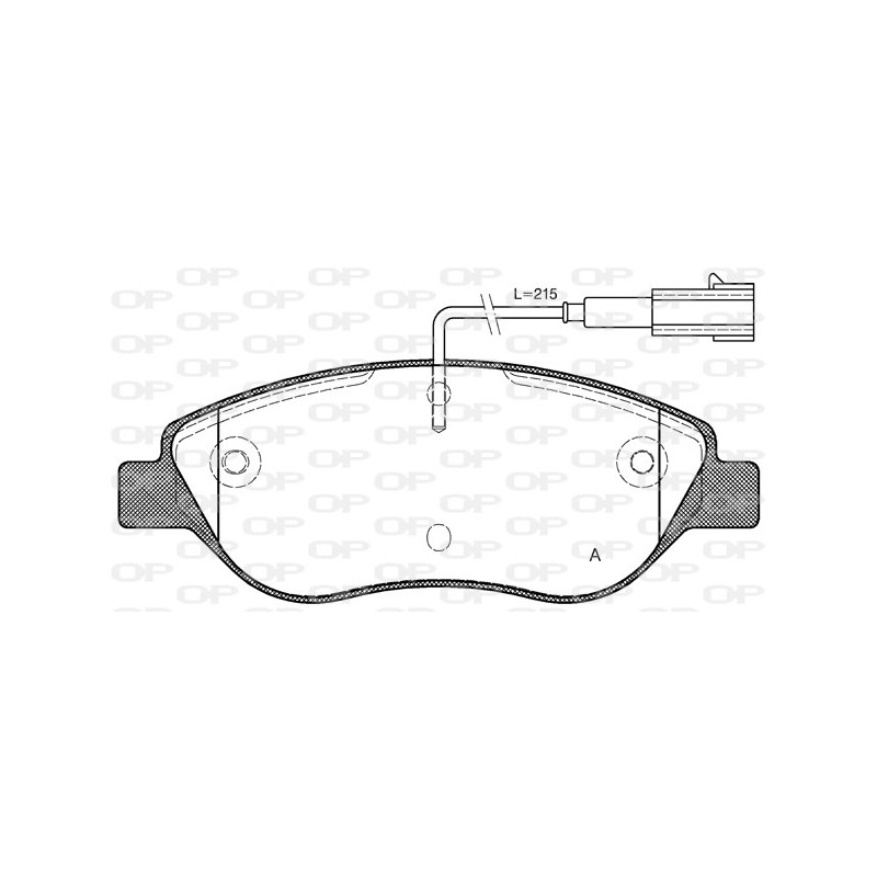 BRAKE PADS OPEN PARTS 1PCS 