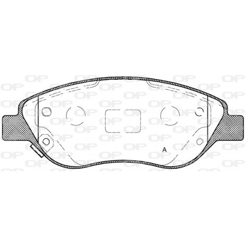 BRAKE PADS OPEN PARTS 1PCS 