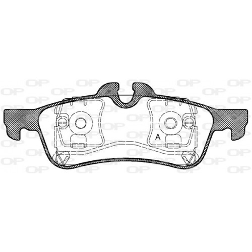 BRAKE PADS OPEN PARTS 1PCS 