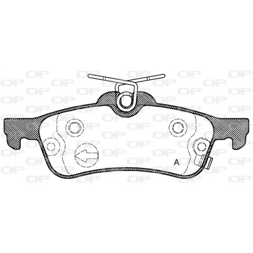 BRAKE PADS OPEN PARTS 1PCS 