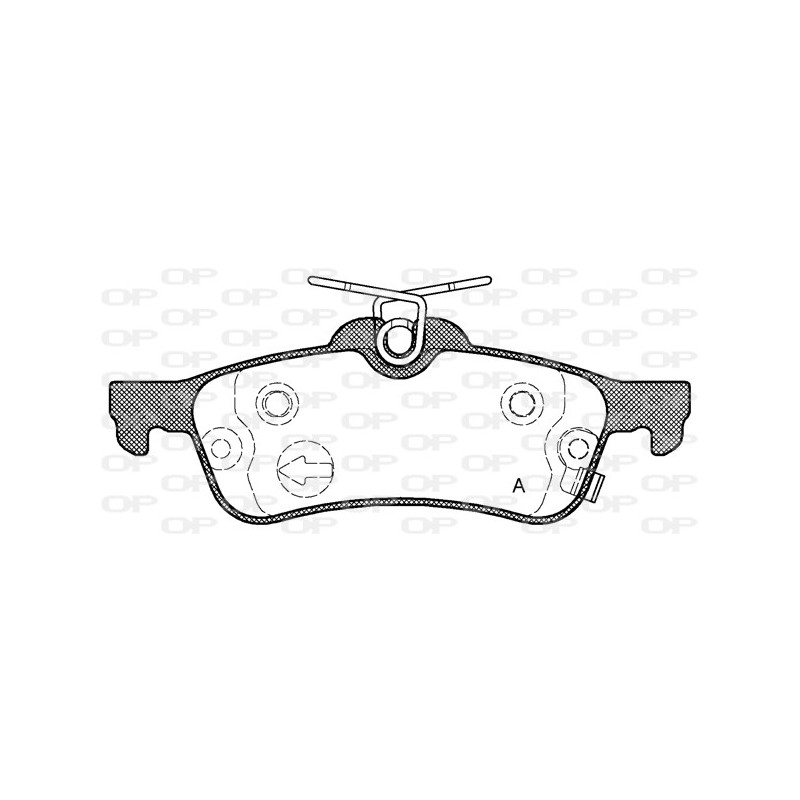 BRAKE PADS OPEN PARTS 1PCS 