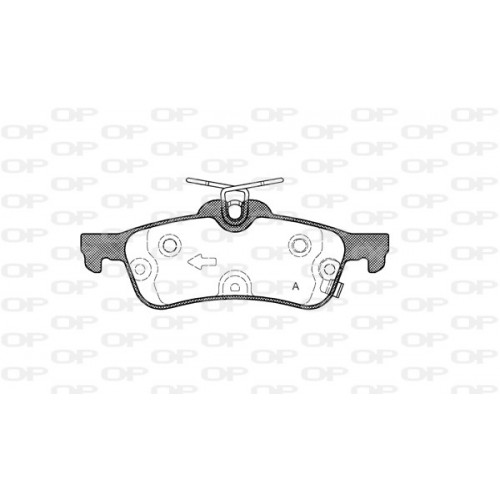 BRAKE PADS OPEN PARTS 1PCS 