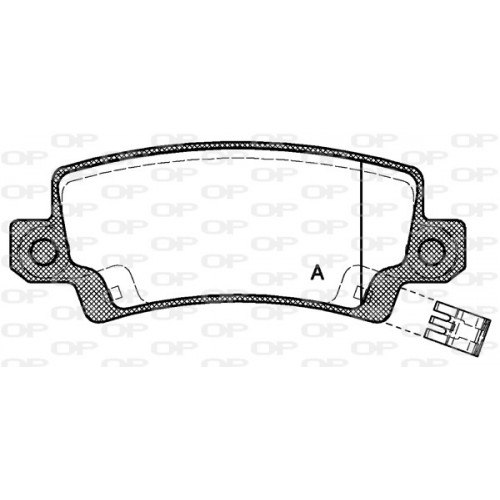 BRAKE PADS OPEN PARTS 1PCS 