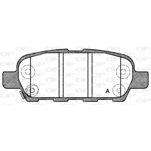 BRAKE PADS OPEN PARTS 1PCS 