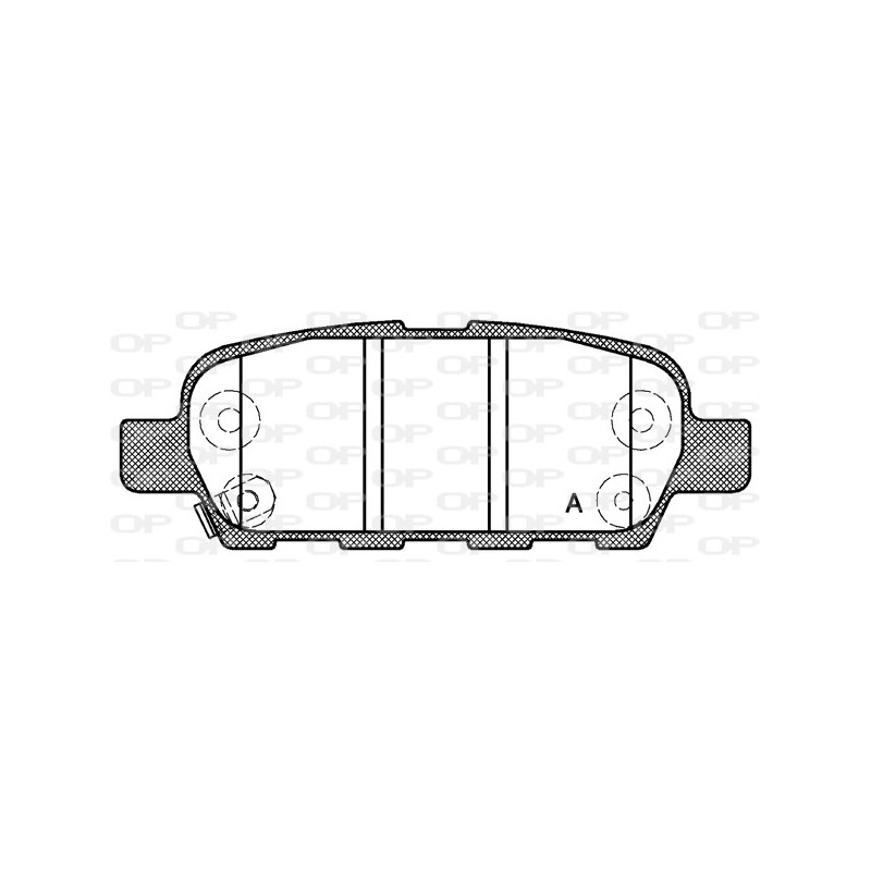 BRAKE PADS OPEN PARTS 1PCS 