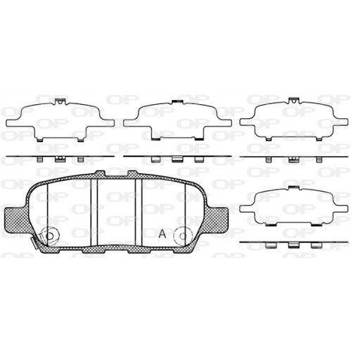 BRAKE PADS OPEN PARTS 1PCS 