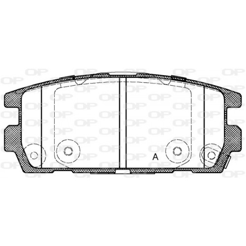 BRAKE PADS OPEN PARTS 1PCS 