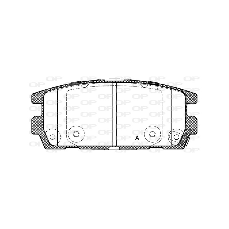 BRAKE PADS OPEN PARTS 1PCS 